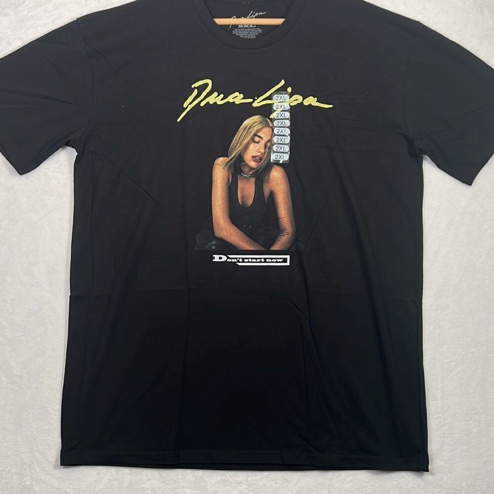 Dua Lipa” Don’t start now” self portrait‎ concert band T-shirt- Men XXL - NWT
